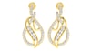 18KT Gold and 0.61 Carat Diamond Earrings