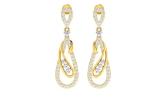 18KT Gold and 0.82 Carat Diamond Earrings