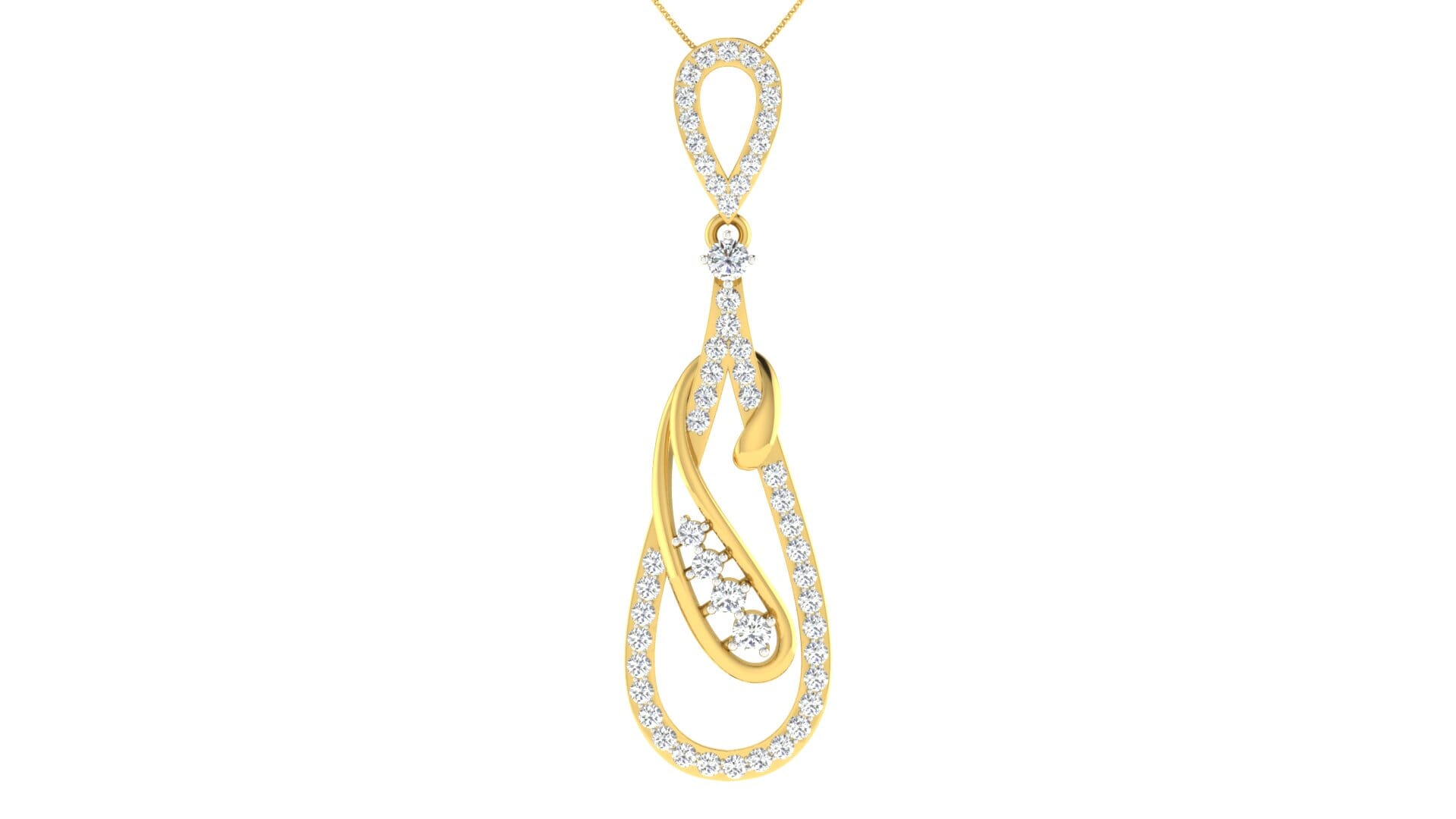 18KT Gold and 0.60 Carat Diamond Pendant