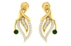 18KT Gold and 0.30 Carat Diamond Earrings