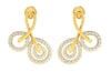 18KT Gold and 0.35 Carat Diamond Earrings