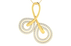 18KT Gold and 0.58 Carat Diamond Pendant