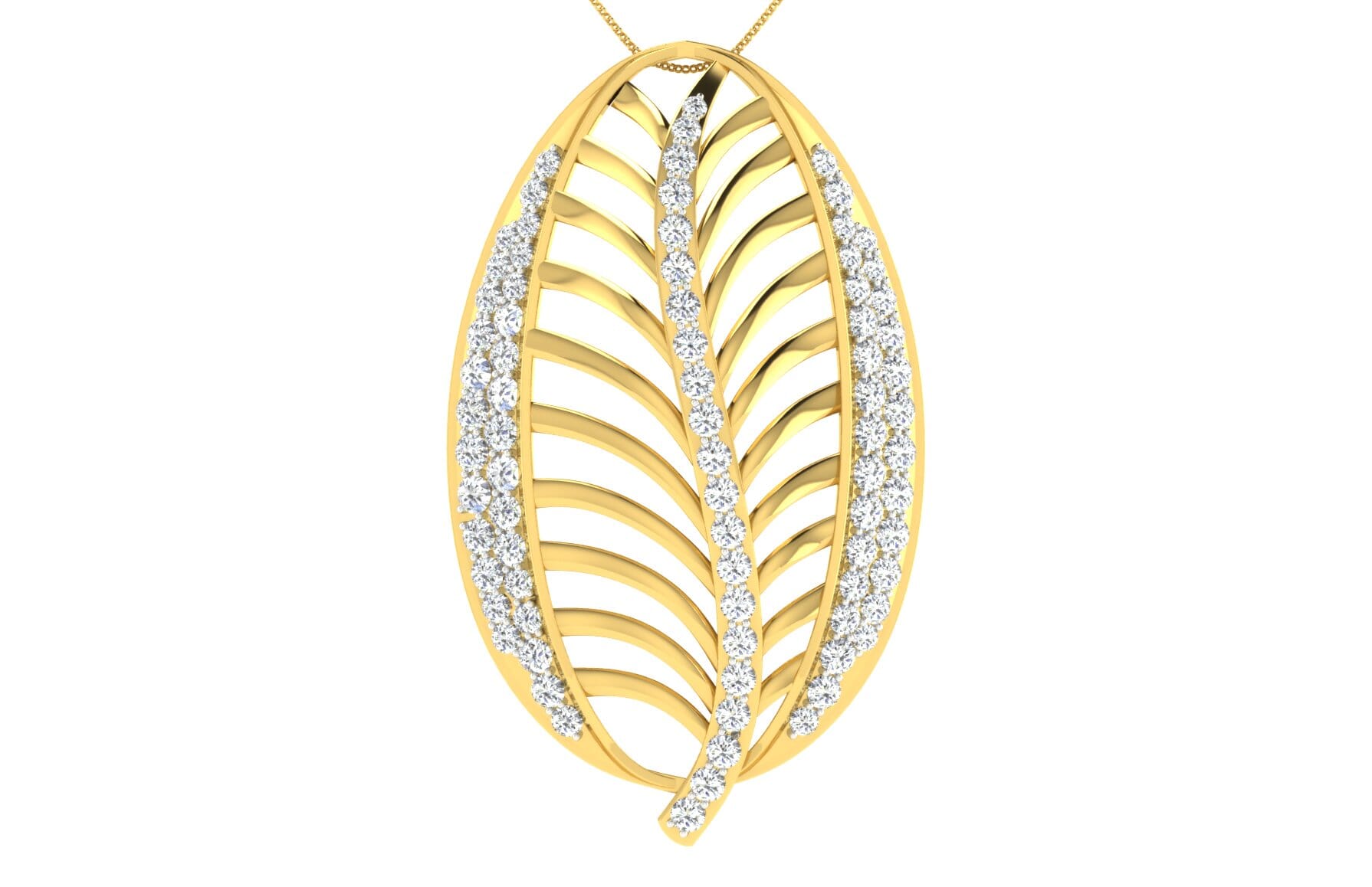 18KT Gold and 0.84 Carat Diamond Pendant