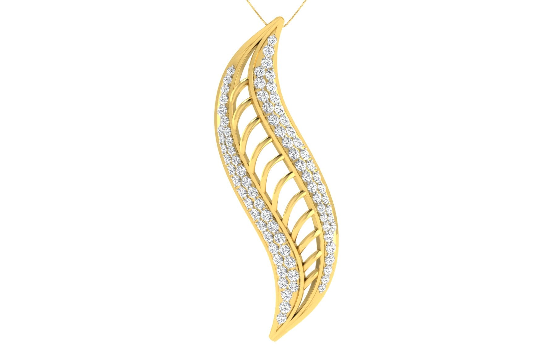 18KT Gold and 0.85 Carat Diamond Pendant
