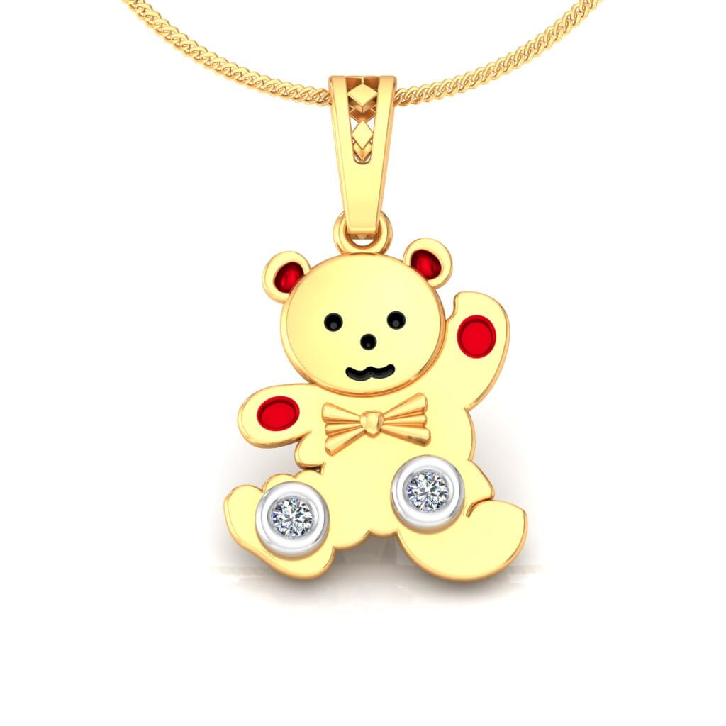 18KT Gold and 0.05 Carat Diamond Pendant