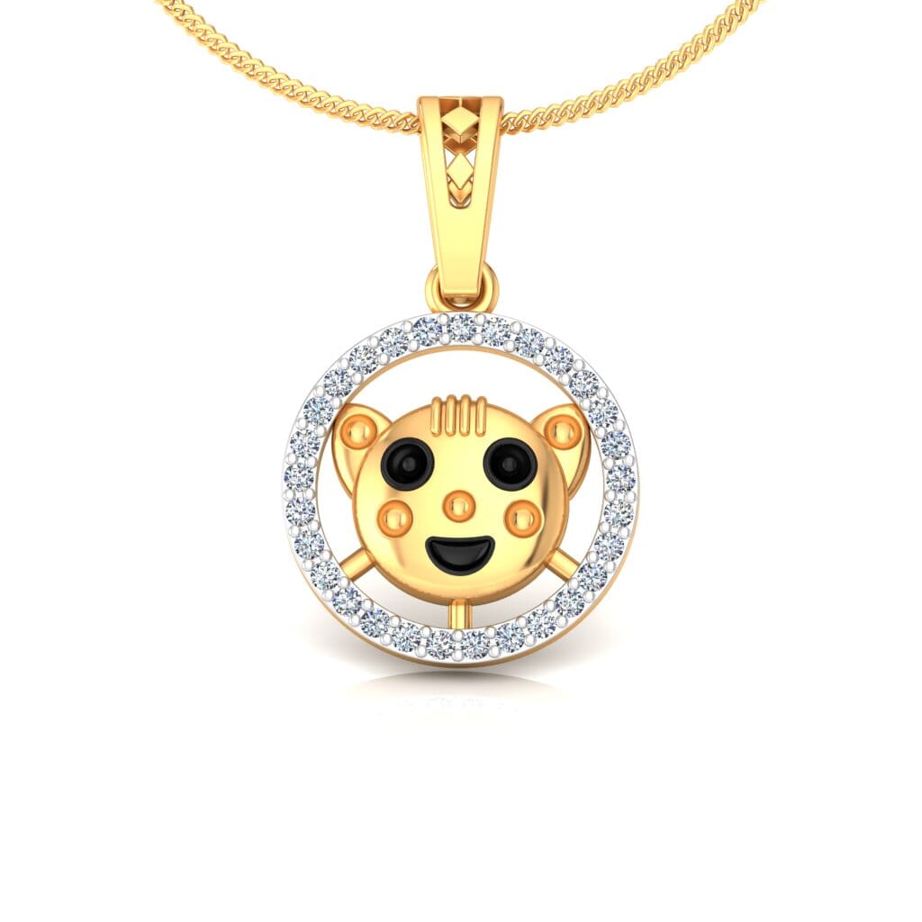 18KT Gold and 0.11 Carat Diamond Pendant