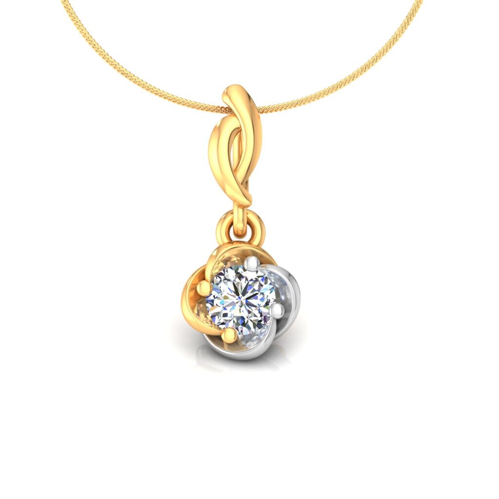 18KT Gold and 0.16 Carat Diamond Pendant 