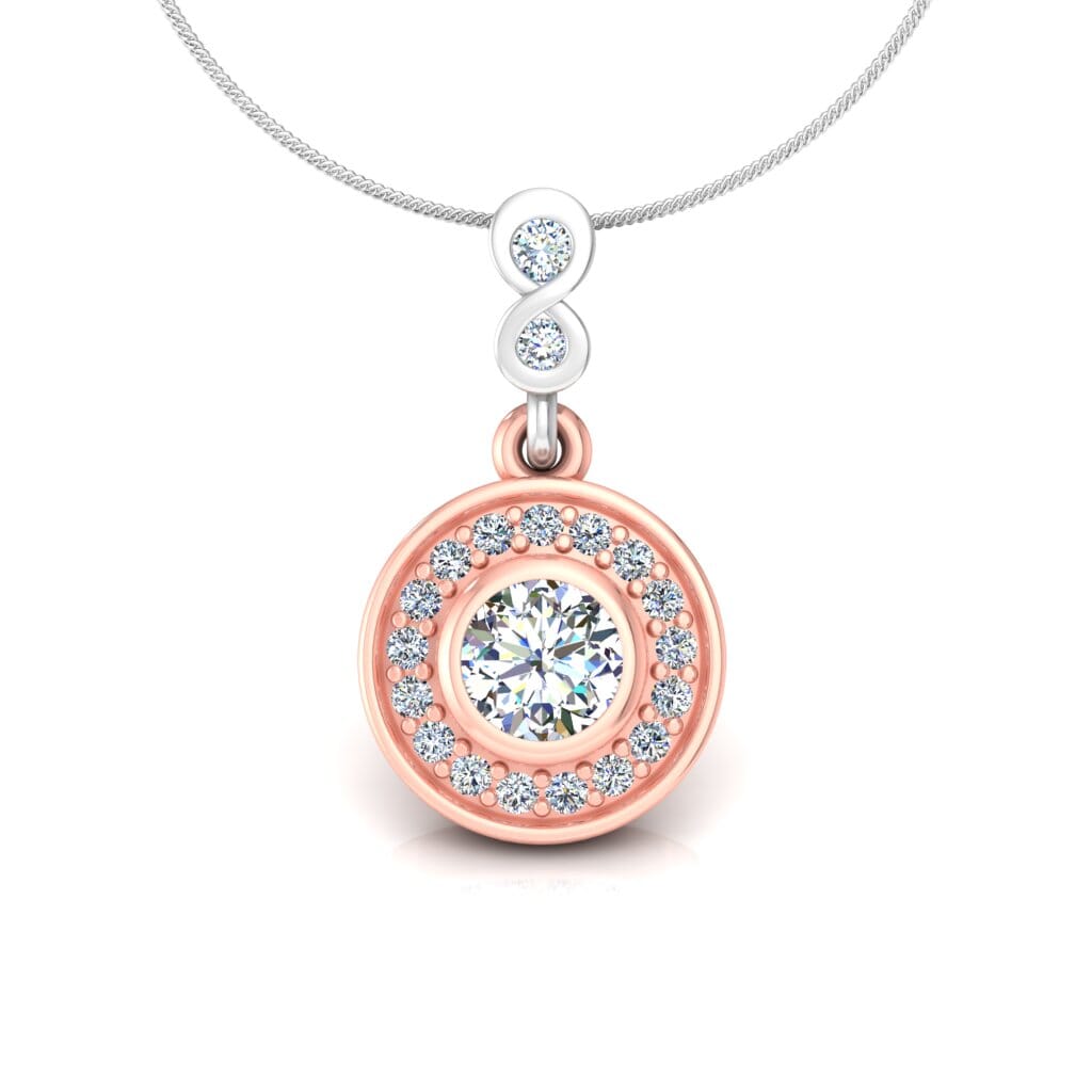 18KT Gold and 0.36 Carat Diamond Pendant with GIA certificate