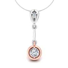 18KT Gold and 0.25 Carat Diamond Pendant with GIA certificate