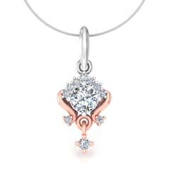 18KT Gold and 0.30 Carat Diamond Pendant with GIA certificate