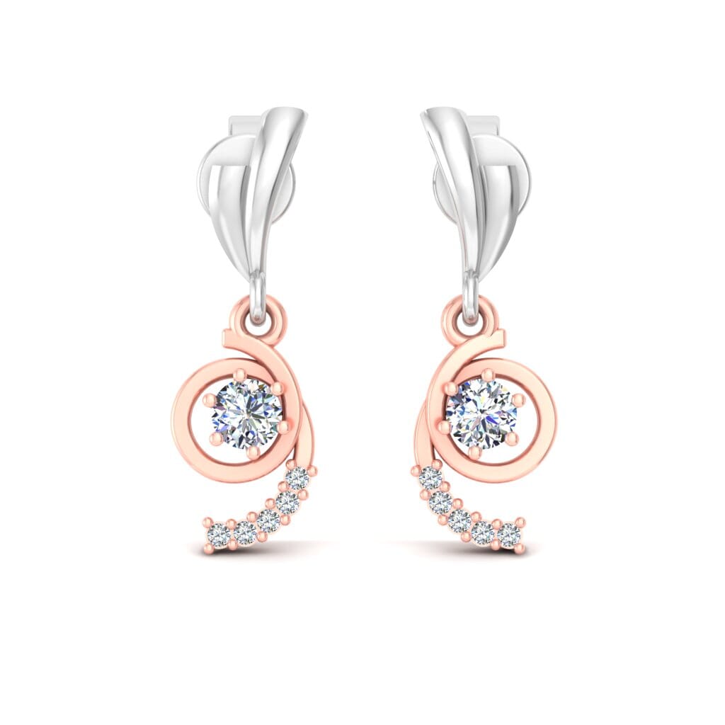 18KT Gold and 0.26 Carat Diamond Earrings