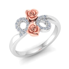 0.14 Carat Diamond Gold Ring