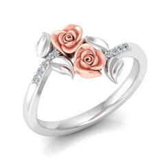 0.06 Carat Diamond Gold Ring