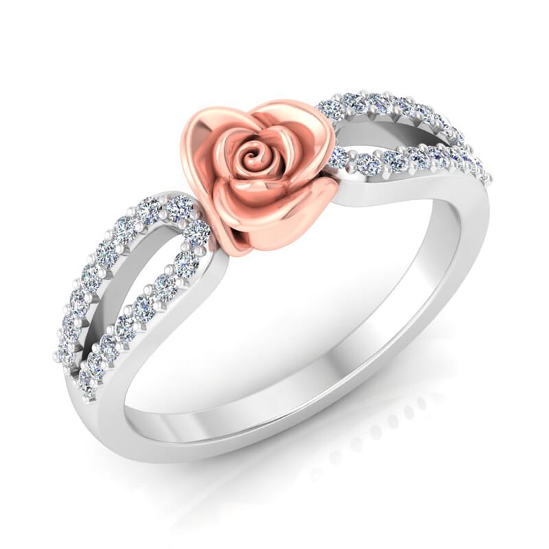 0.32 Carat Diamond Gold Ring