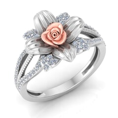 0.35 Carat Diamond Gold Ring