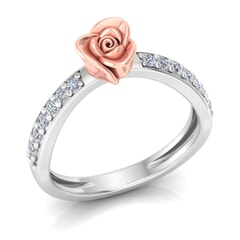 0.26 Carat Diamond Gold Ring