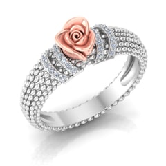 0.11 Carat Diamond Gold Ring