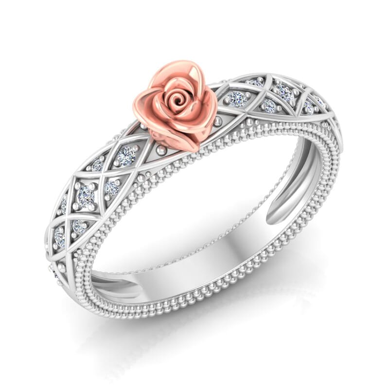 0.12 Carat Diamond Gold Ring