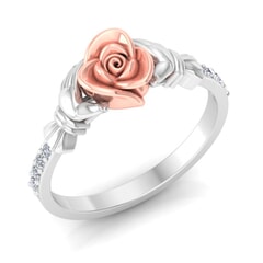 0.10 Carat Diamond Gold Ring