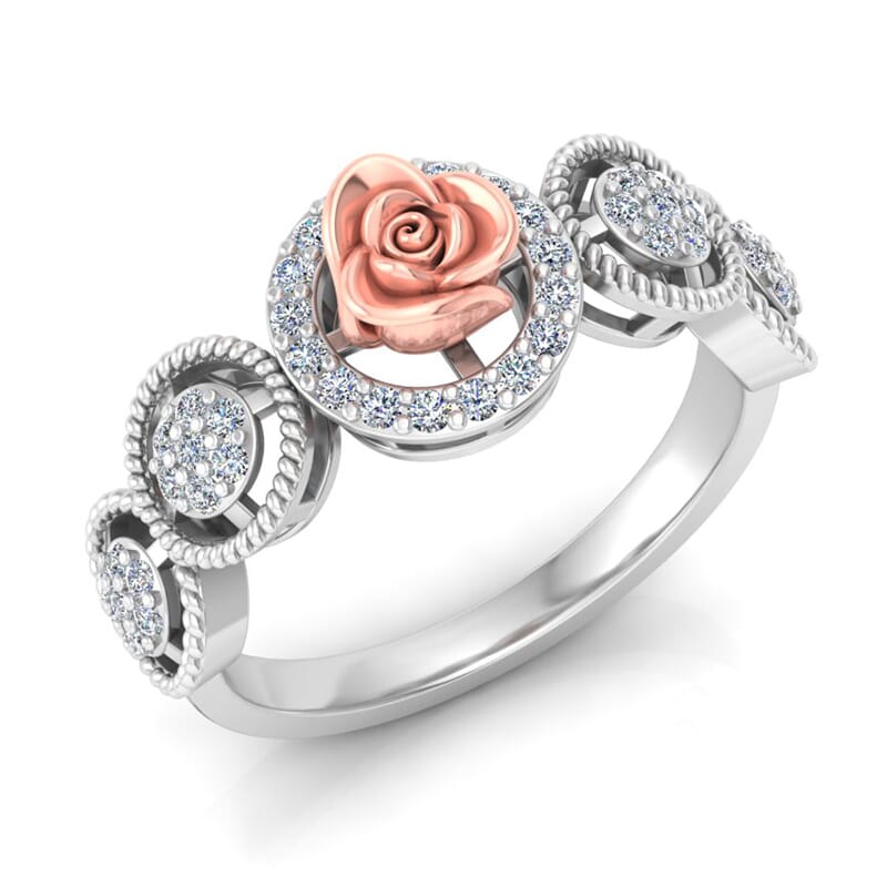 0.33 Carat Diamond Gold Ring