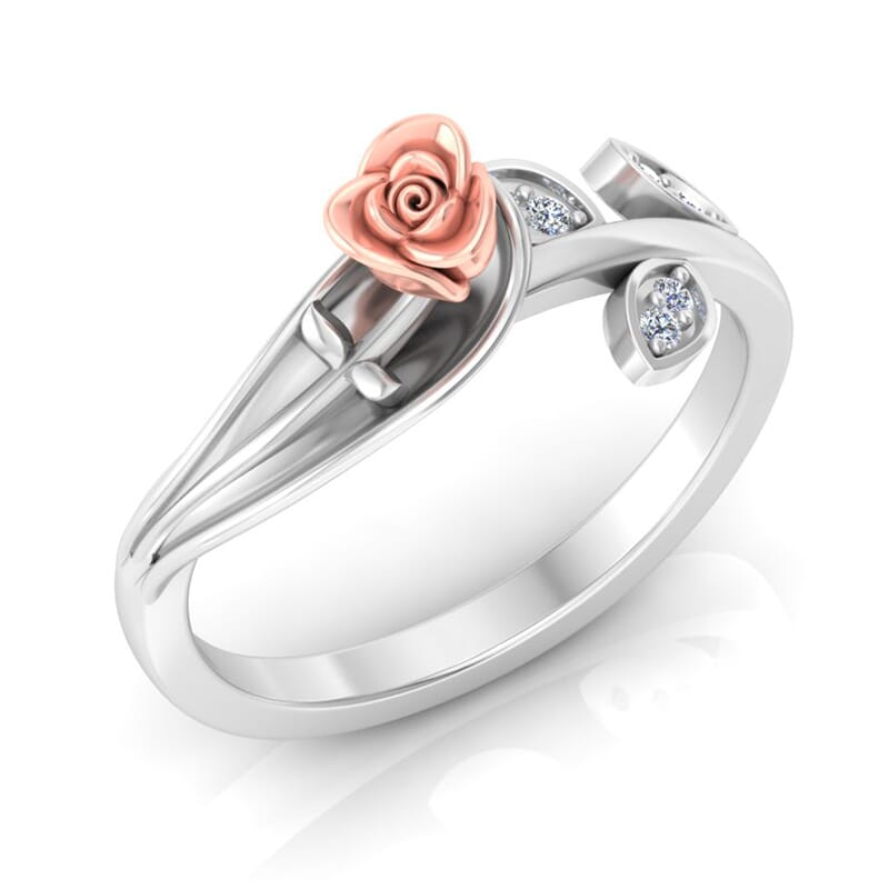 0.06 Carat Diamond Gold Ring