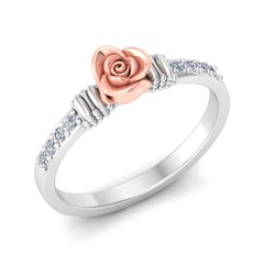 0.12 Carat Diamond Gold Ring