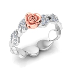 0.18 Carat Diamond Gold Ring