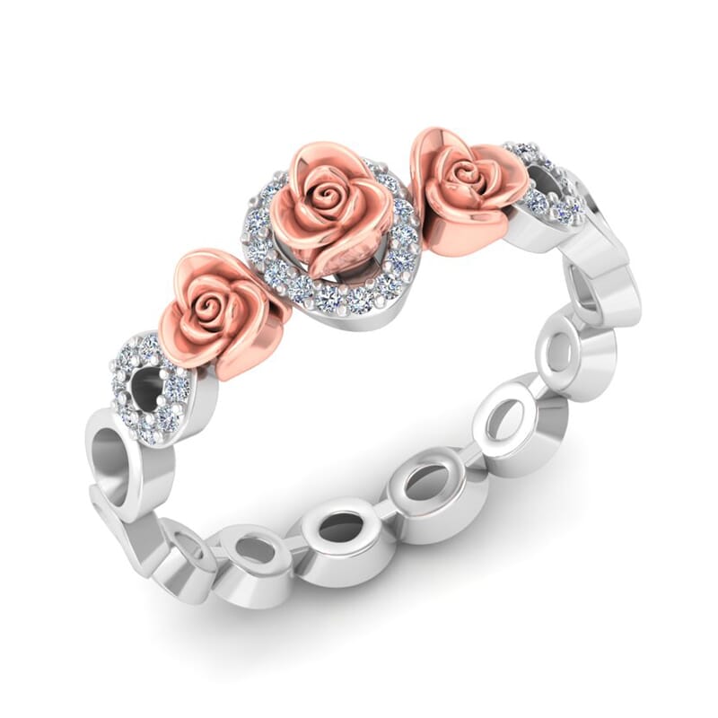 0.12 Carat Diamond Gold Ring