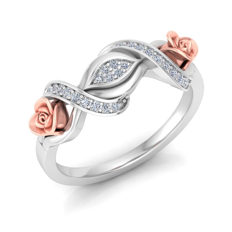 0.12 Carat Diamond Gold Ring