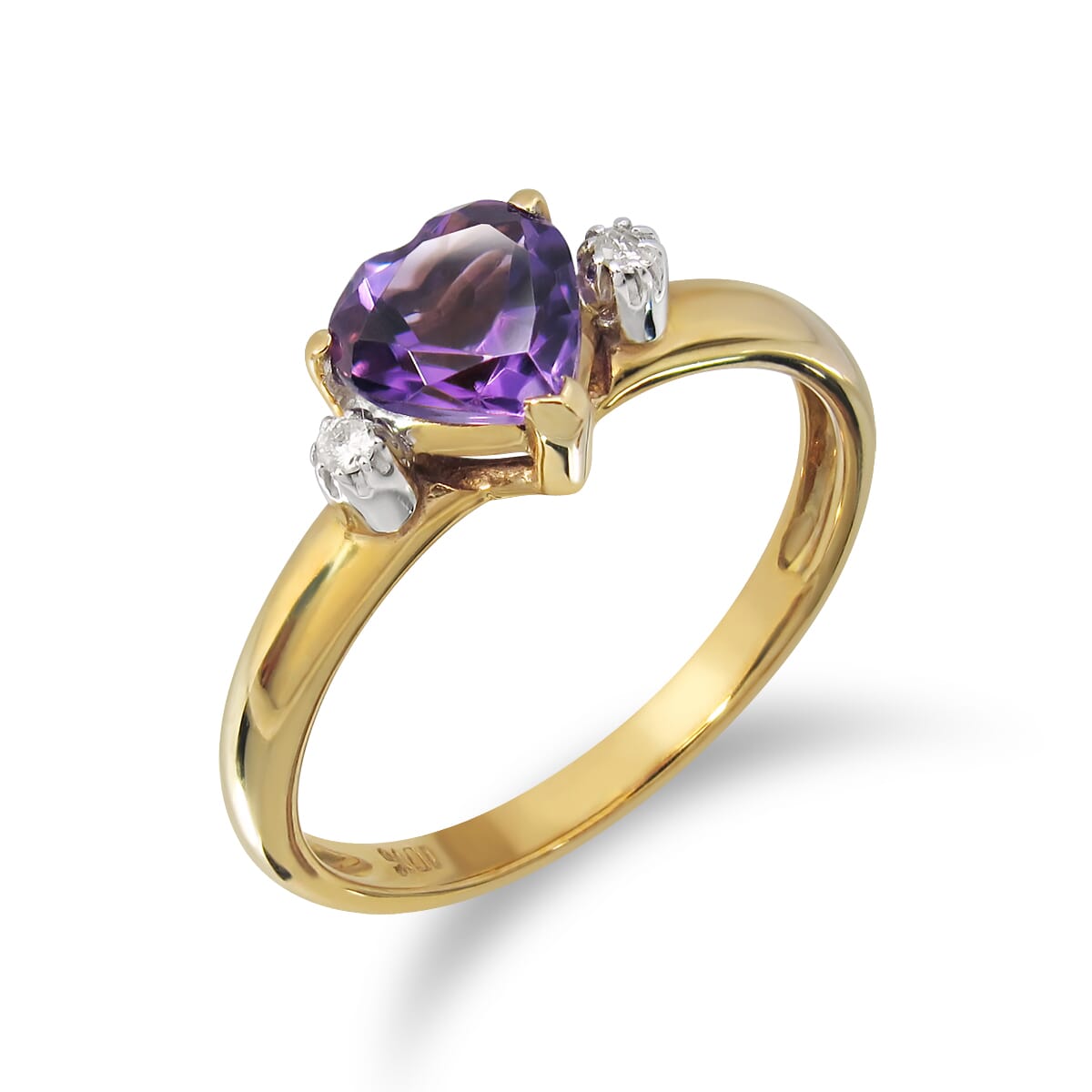 10K Gold Amethyst Ring