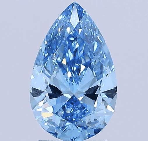 2.01-Carat Fancy Vivid Blue-Color VS1-Clarity Certified Lab Diamond
