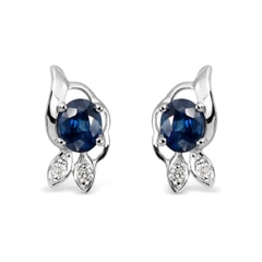 14K Gold Sapphire Earrings