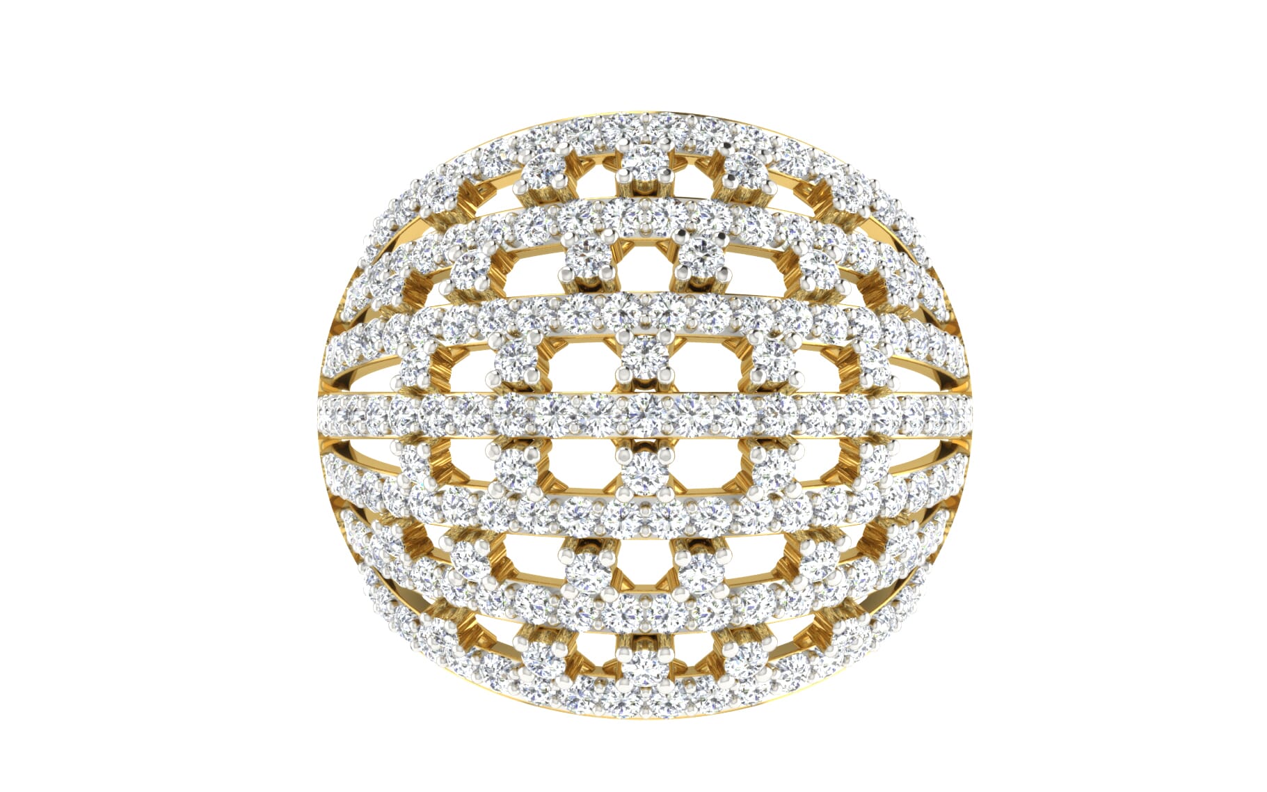 18KT Gold and 2.70 Carat F Color VS Clarity Diamond Ring