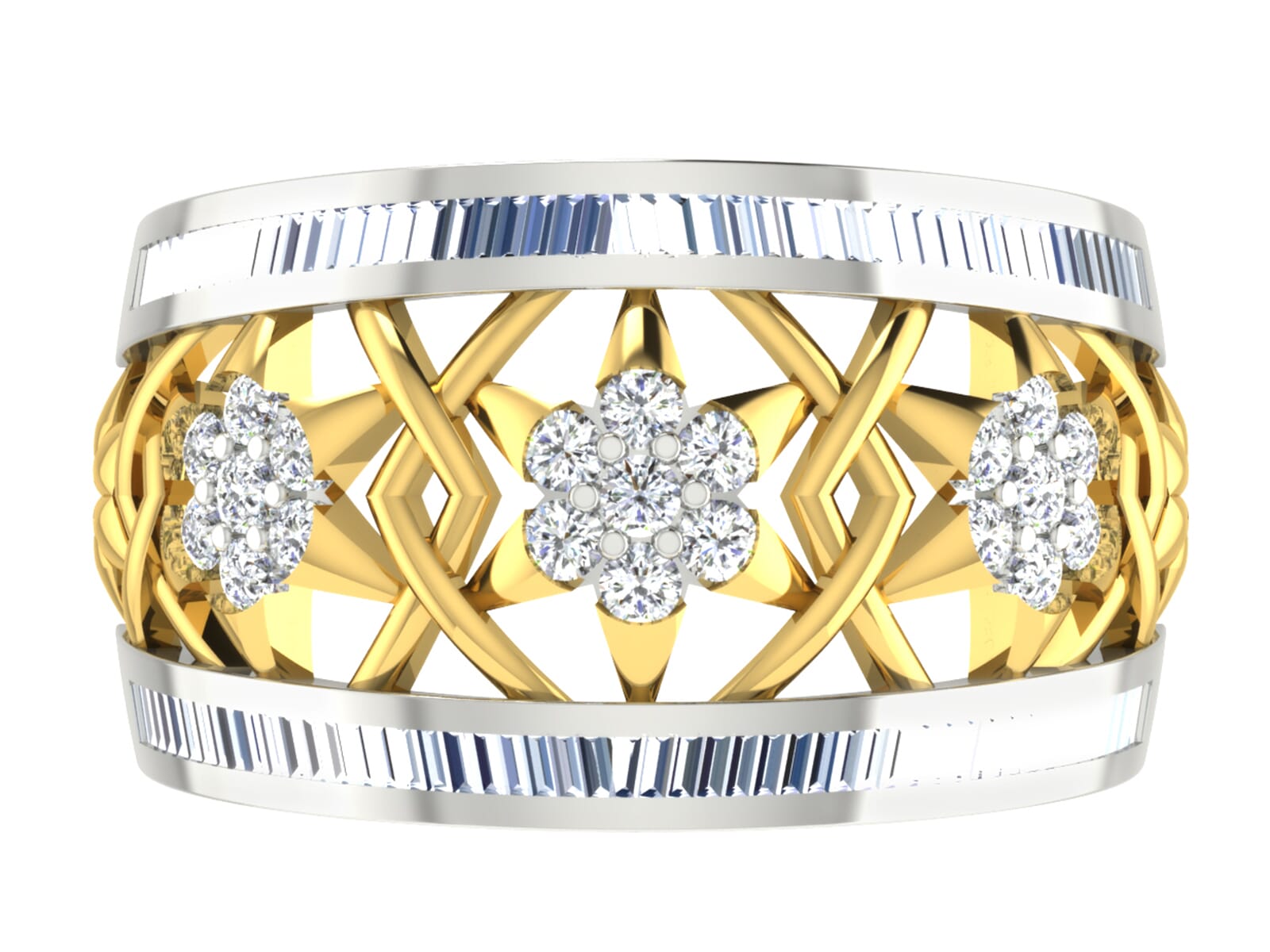 18KT Gold and 1.10 Carat F Color VS Clarity Diamond Ring