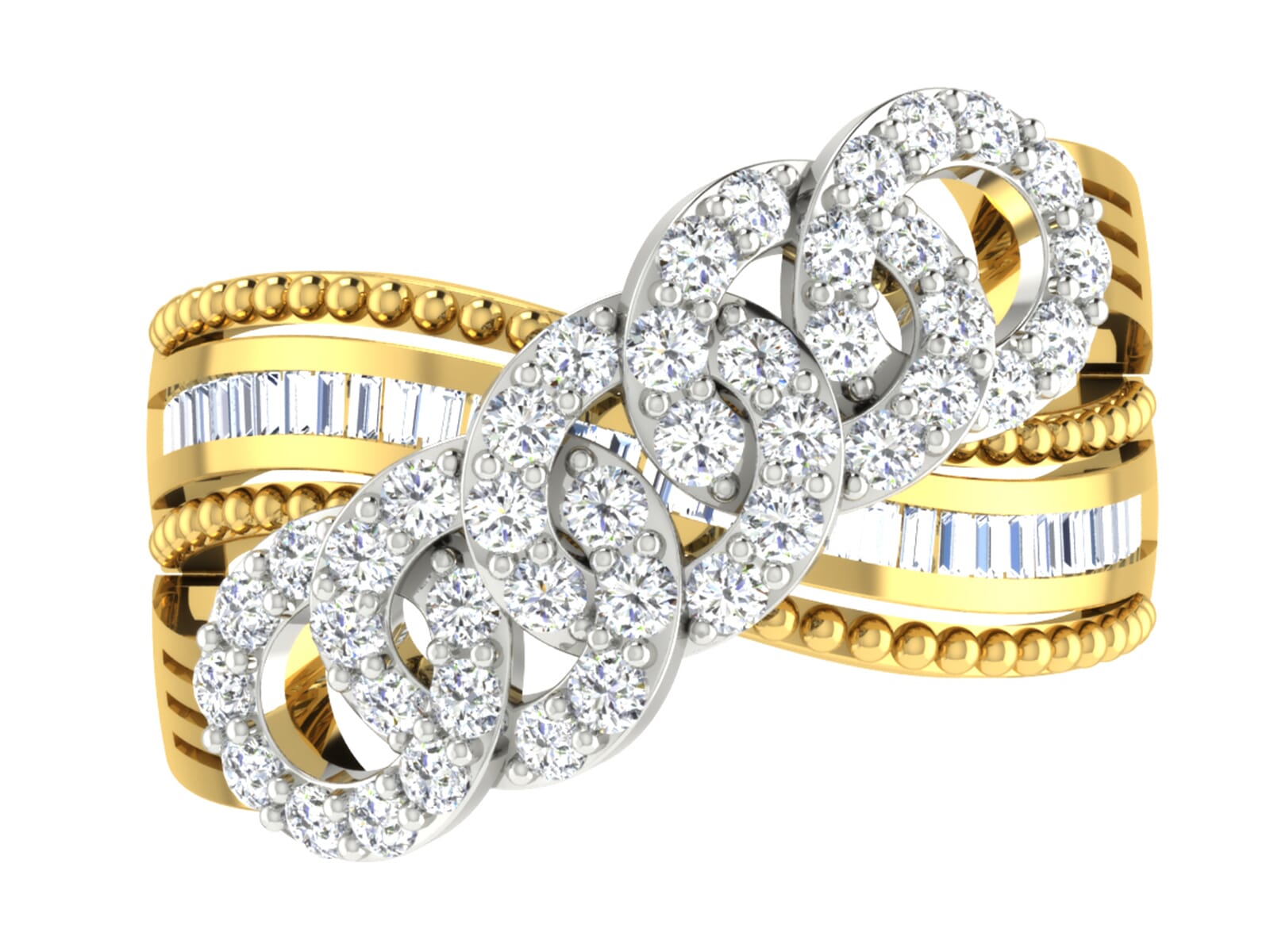 18KT Gold and 1.20 Carat F Color VS Clarity Diamond Ring