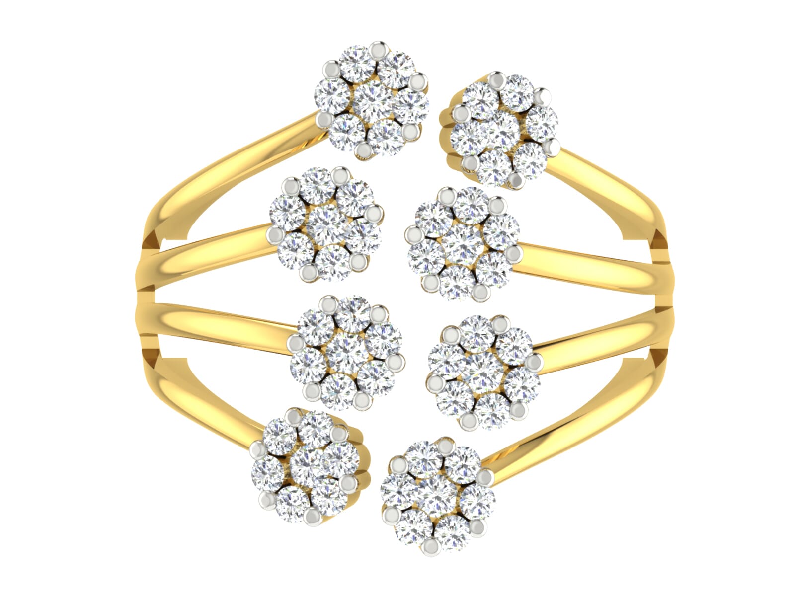 18KT Gold and 1.00 Carat F Color VS Clarity Diamond Ring