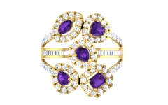 18KT Gold and 1.60 Carat F Color VS Clarity Diamond Ring
