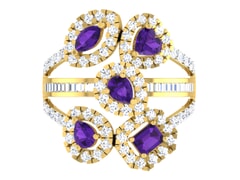 18KT Gold and 1.60 Carat F Color VS Clarity Diamond Ring