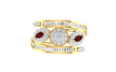 18KT Gold and 1.13 Carat F Color VS Clarity Diamond Ring
