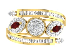 18KT Gold and 1.13 Carat F Color VS Clarity Diamond Ring