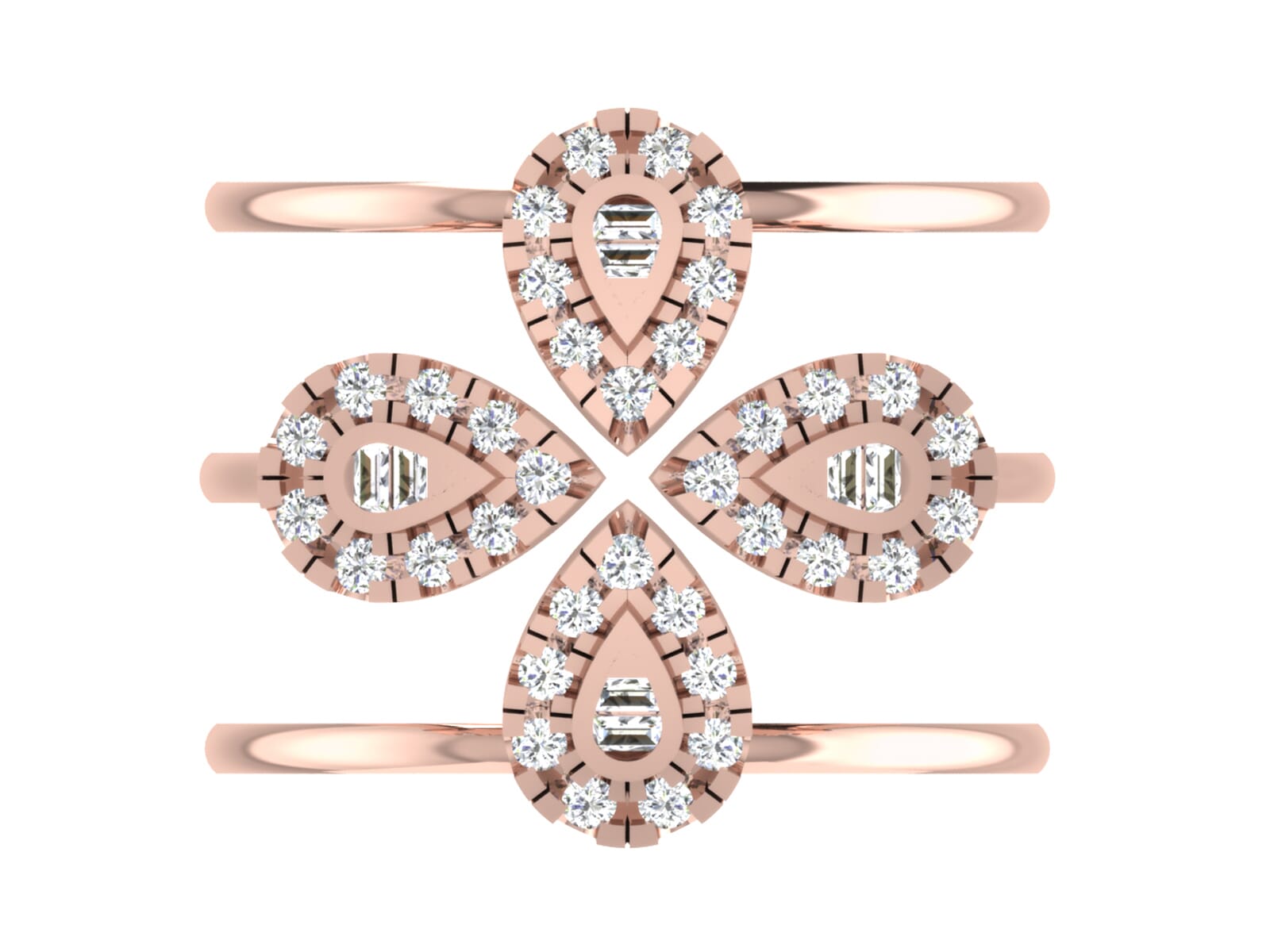 18KT Gold and 0.71 Carat F Color VS Clarity Diamond Ring