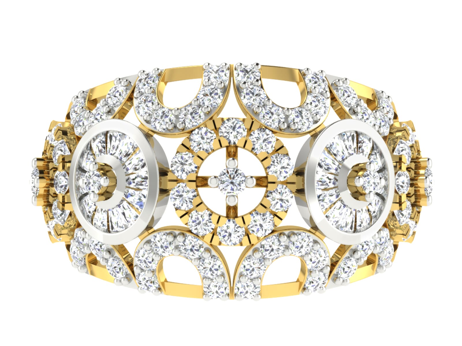 18KT Gold and 1.50 Carat F Color VS Clarity Diamond Ring