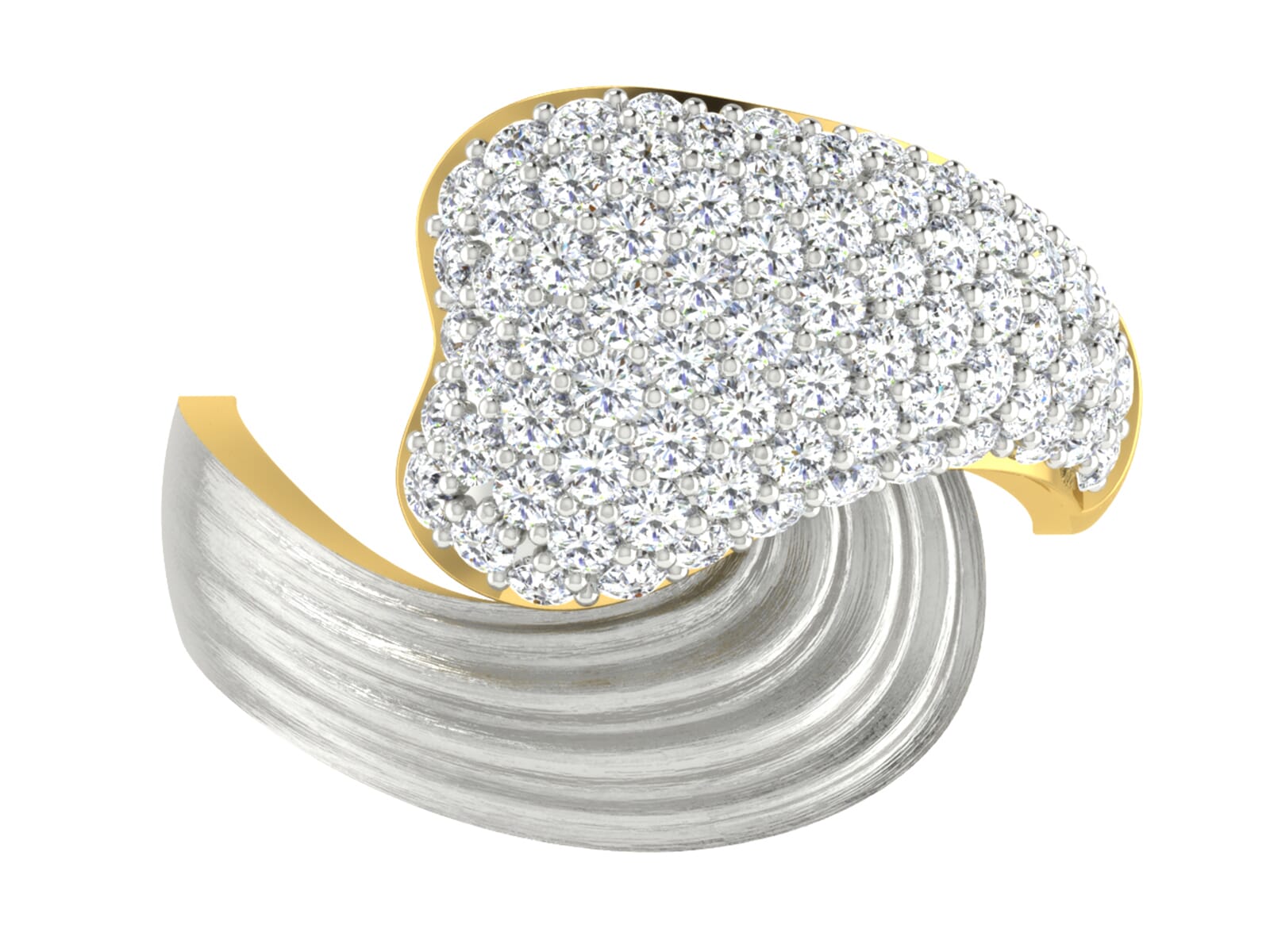 18KT Gold and 1.10 Carat F Color VS Clarity Diamond Ring