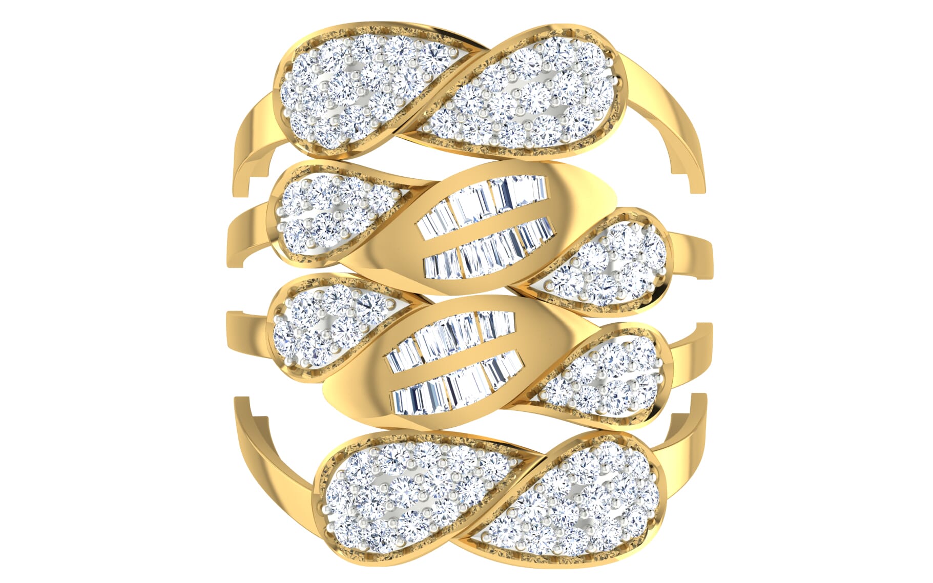 18KT Gold and 1.60 Carat F Color VS Clarity Diamond Ring