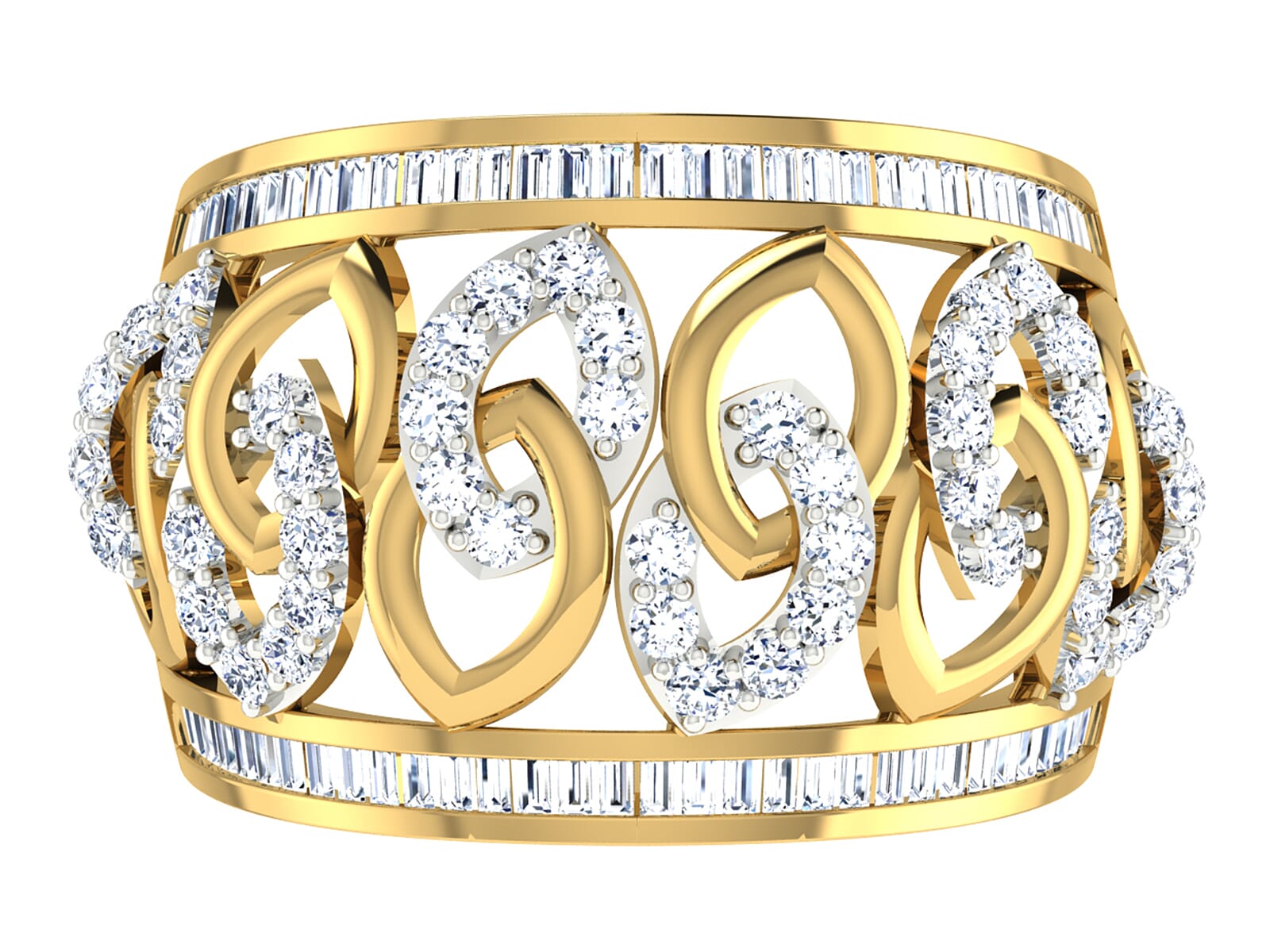 18KT Gold and 1.40 Carat F Color VS Clarity Diamond Ring