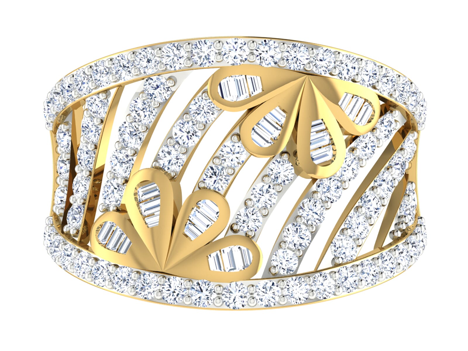 18KT Gold and 1.44 Carat F Color VS Clarity Diamond Ring