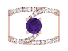 18KT Gold and 1.26 Carat F Color VS Clarity Diamond Ring