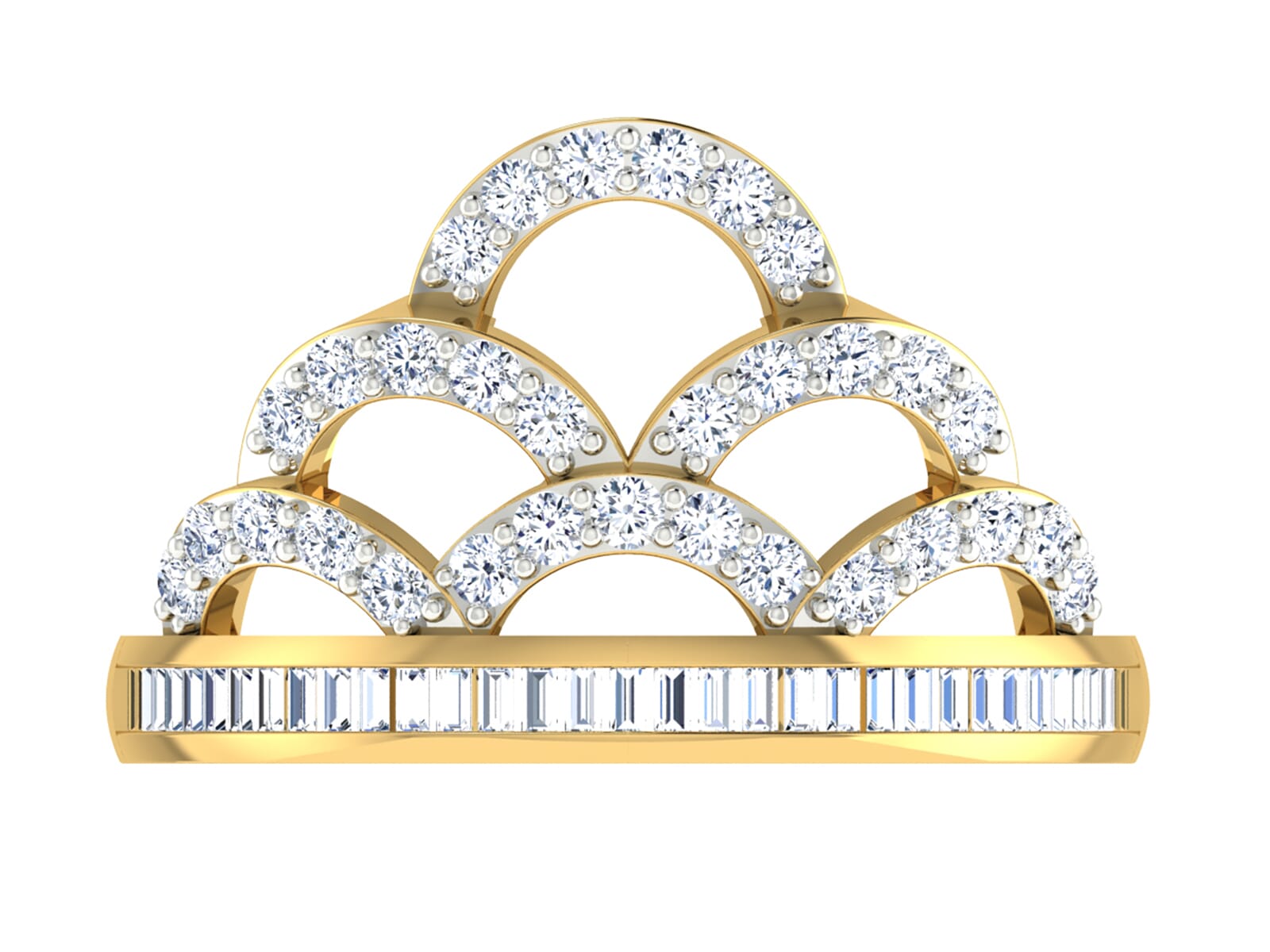 18KT Gold and 0.92 Carat F Color VS Clarity Diamond Ring