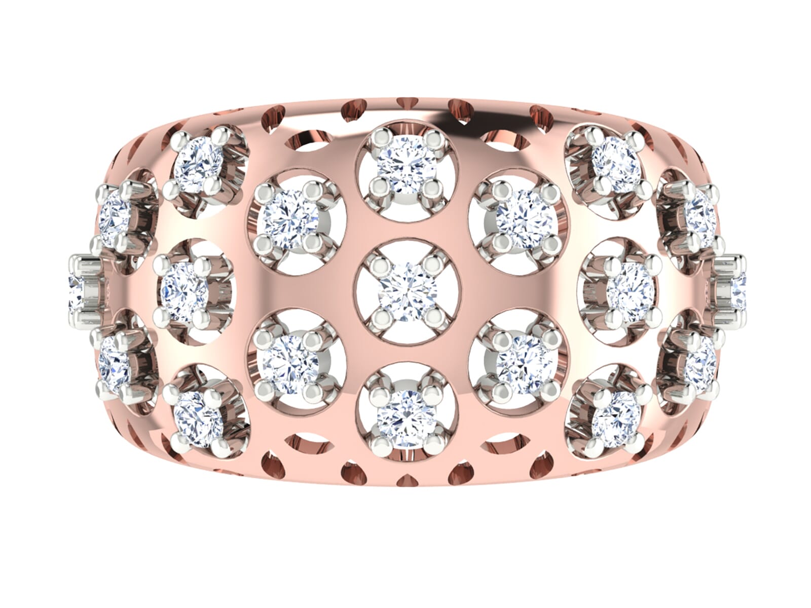 18KT Gold and 0.70 Carat F Color VS Clarity Diamond Ring