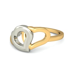 18KT Gold Heart Ring